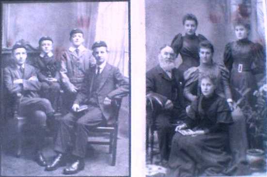 Edward Shardalow b 1824 and four of his five daughters and Emma's children including John's father and the Wilfrid George 